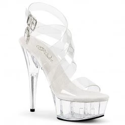 Pleaser DELIGHT-635 Clear Platform Sandal