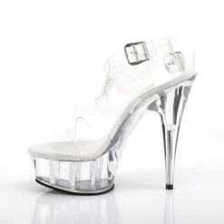 Pleaser DELIGHT-635 Clear Platform Sandal