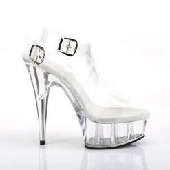 Pleaser DELIGHT-635 Clear Platform Sandal