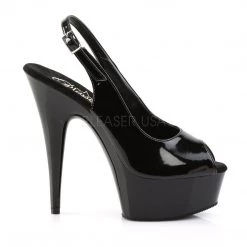 Pleaser DELIGHT-654 Black Platform Sandal