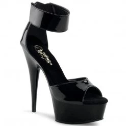 Pleaser DELIGHT-670-3 Black Platform Sandal