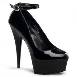 Pleaser DELIGHT-686 Black Patent Pump