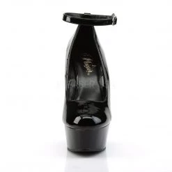 Pleaser DELIGHT-686 Black Patent Pump