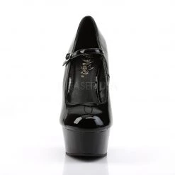 Pleaser DELIGHT-687 Black Patent Mary Janes Shoes