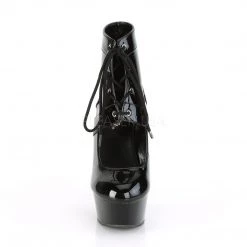 Pleaser DELIGHT-688 Black Patent/Black Boot Boots
