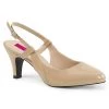 Pleaser Pink Label DIVINE-418 Cream Patent Shoes 2 Pleaser Pink Label DIVINE-418 Cream Patent Shoes