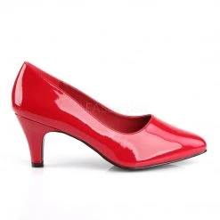 Pleaser Pink Label DIVINE-420 Red Pat Shoes