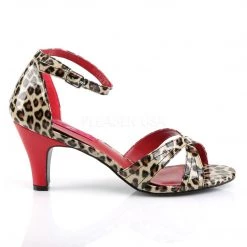 Pleaser Pink Label DIVINE-435 Cheetah Print Faux Leather