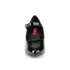 Pleaser Pink Label DIVINE-440 Black Pat Shoes