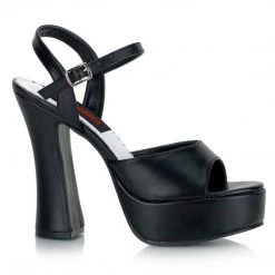 Demonia DOLLY-09 Black Vegan Leather Sandal Shoes