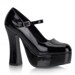 Demonia DOLLY-50 Black Patent Mary Janes