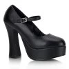 Demonia Coming Soon (Pre-Order) DOLLY-50 Black Vegan Leather Mary Janes