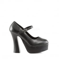 Demonia Coming Soon (Pre-Order) DOLLY-50 Black Vegan Leather Mary Janes