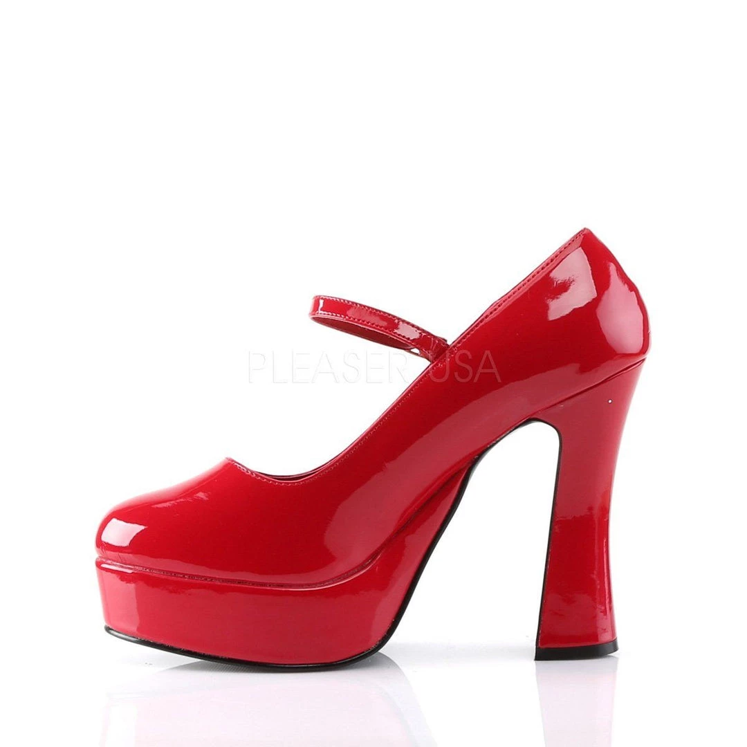 Demonia Shoes DOLLY-50 Red Patent Mary Janes 5 Demonia Shoes DOLLY-50 Red Patent Mary Janes