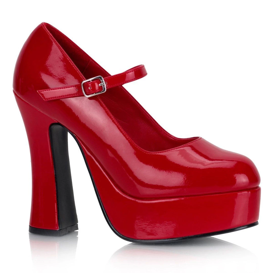Demonia Shoes DOLLY-50 Red Patent Mary Janes 8 Demonia Shoes DOLLY-50 Red Patent Mary Janes