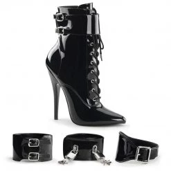 Devious DOMINA-1023 Black Patent