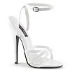 Devious DOMINA-108 White Pat Shoes