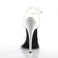 Devious DOMINA-108 White Pat Shoes