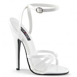 Devious DOMINA-108 White Pat Shoes