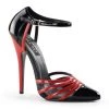 Devious DOMINA-412 Black Red Patent