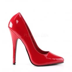 Devious DOMINA-420 Red Patent Shoes