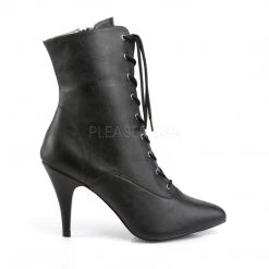 Pleaser Pink Label Boots DREAM-1020 Black Faux Leather