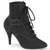 Pleaser Pink Label Boots DREAM-1022 Black Faux Nubuck Leather 1 Pleaser Pink Label Boots DREAM-1022 Black Faux Nubuck Leather