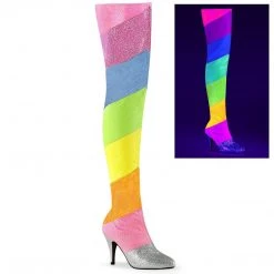 Pleaser Pink Label DREAM-3012RBG Multi-Rainbow Multi Glitter