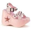 Demonia DYNAMITE-02 Baby Pink Glitter Sandal 2 Demonia DYNAMITE-02 Baby Pink Glitter Sandal