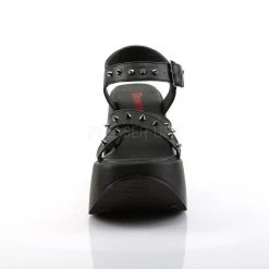 Demonia New Arrivals DYNAMITE-02 Black Vegan Leather Sandal