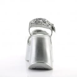 Demonia DYNAMITE-02 Silver Glitter Sandal