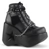 Demonia DYNAMITE-101 Black Vegan Leather-Vegan Suede Ankle Boot Coming Soon (Pre-Order)