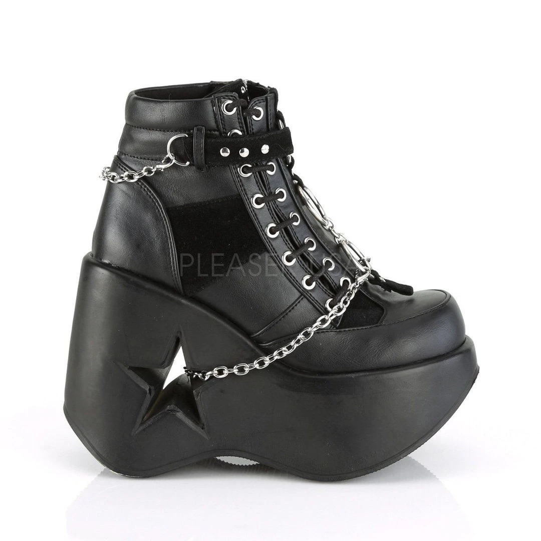 Demonia DYNAMITE-101 Black Vegan Leather-Vegan Suede Ankle Boot Coming Soon (Pre-Order) 7 Demonia DYNAMITE-101 Black Vegan Leather-Vegan Suede Ankle Boot Coming Soon (Pre-Order)