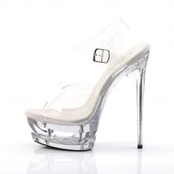 Pleaser ECLIPSE-608 Clear Platform Sandal Shoes 10 Pleaser ECLIPSE-608 Clear Platform Sandal Shoes