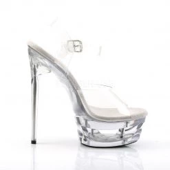 Pleaser ECLIPSE-608 Clear Platform Sandal Shoes 12 Pleaser ECLIPSE-608 Clear Platform Sandal Shoes