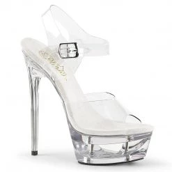 Pleaser ECLIPSE-608 Clear Platform Sandal Shoes 13 Pleaser ECLIPSE-608 Clear Platform Sandal Shoes
