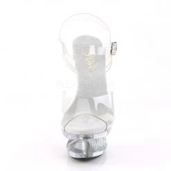 Pleaser Shoes ECLIPSE-608DM Clear Platform Sandal