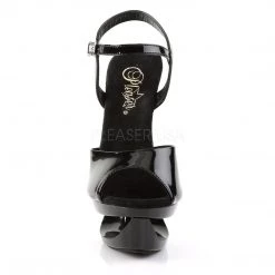 Pleaser ECLIPSE-609 Black Patent Platform Sandal