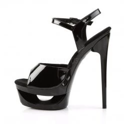 Pleaser ECLIPSE-609 Black Patent Platform Sandal 10 Pleaser ECLIPSE-609 Black Patent Platform Sandal