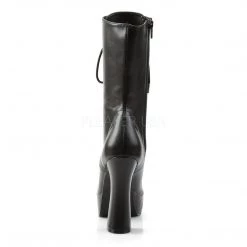 Pleaser ELECTRA-1020 Black Faux Leather Ankle Boot Boots