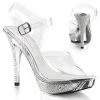 Fabulicious ELEGANT-408 Clear/Silver Chrome New Arrivals