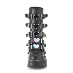 Demonia Shoes EMILY-330 Black Vegan Leather