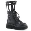 Demonia EMILY-357 Black Vegan Leather Ankle Boot