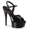 Pleaser EXCITE-609 Black Patent Platform Sandal