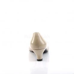 Pleaser Pink Label FAB-420 Cream Patent Shoes