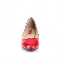 Pleaser Pink Label Shoes FAB-420 Red Pat