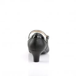 Pleaser Pink Label Shoes FAB-425 Black Faux Leather-Patent 11 Pleaser Pink Label Shoes FAB-425 Black Faux Leather-Patent
