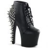 Pleaser FEARLESS-700-28 Black Faux Leather Ankle Boot Coming Soon (Pre-Order)