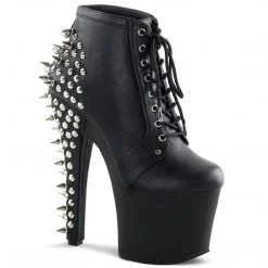 Pleaser FEARLESS-700-28 Black Faux Leather Ankle Boot Coming Soon (Pre-Order)