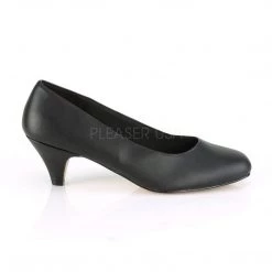 Pleaser Pink Label FEFE-01 Black Faux Leather Shoes